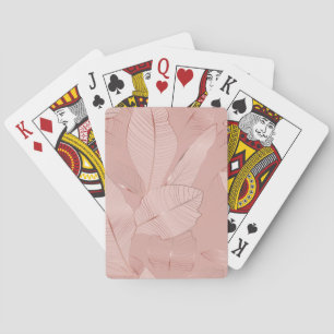 Banane, Blätter aus Palmen: glänzendes Kupfer. Spielkarten