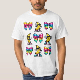 Banane Coquette Schleife Tropfen Kinder Männer Fra T-Shirt