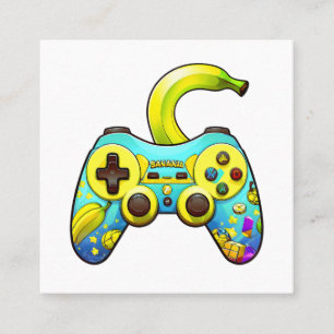 Banane kontrolliert 01 quadratische visitenkarte