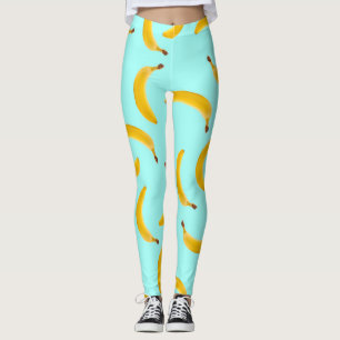 Banane mit hellblauen Leggings