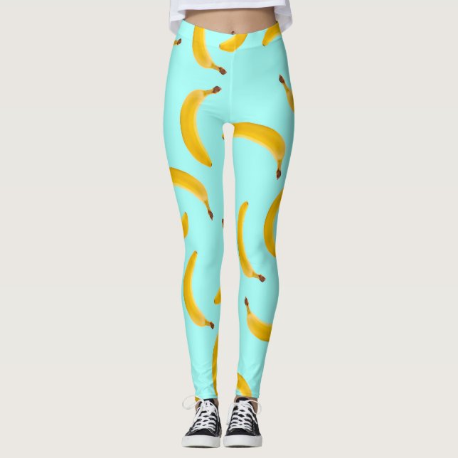 Banane mit hellblauen Leggings (Vorderseite)