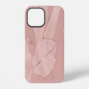 Banane, Palmblätter: glänzendes Kupfer. iPhone 12 Hülle