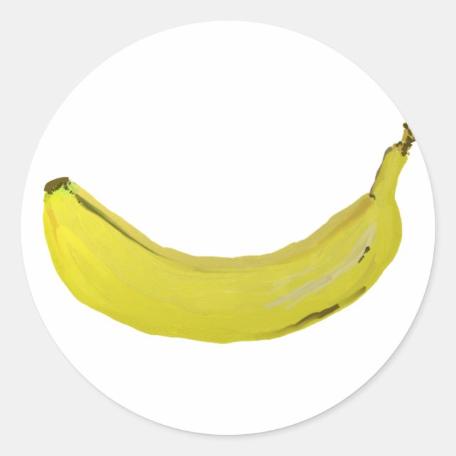 Banane Runder Aufkleber (Vorderseite)