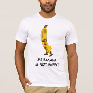 Banane: Schlechte Frucht-Gruppe mit T-Shirt