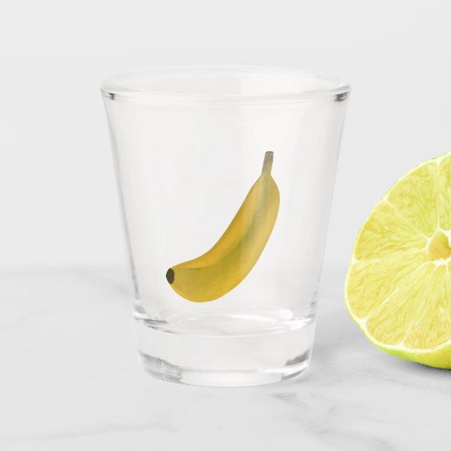 Banane Schnapsglas (Vorderseite)