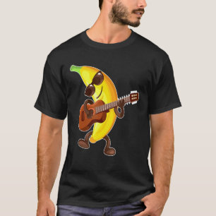 Banane spielt Gitarre und trägt Sonnenbrille Obst  T-Shirt