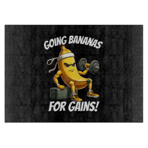 Banane trainiert schneidebrett