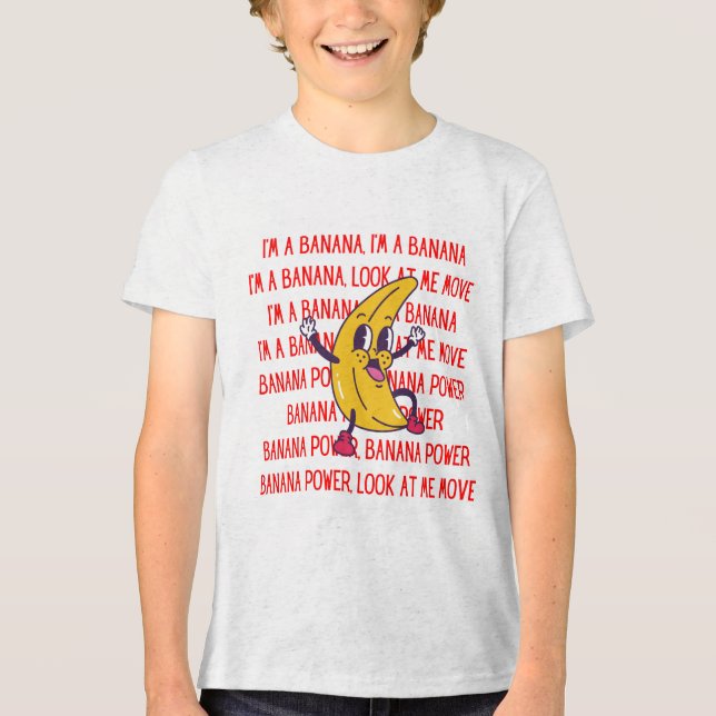 Banane Tri-Blend Shirt (Vorderseite)