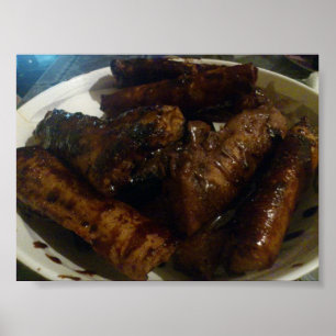 Banane Turon - philippinisches Poster