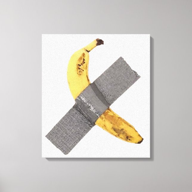 Banane und Silberband Leinwanddruck (Vorderseite)