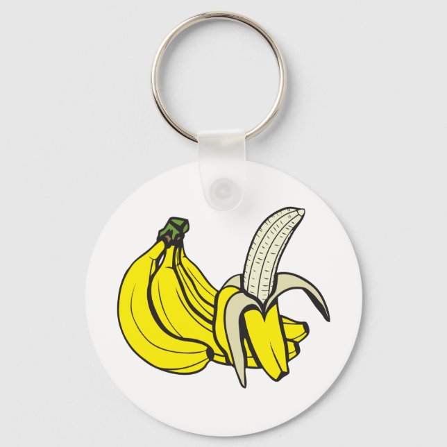 Bananen: Anpassbar! Schlüsselanhänger (Vorderseite)