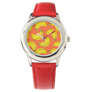 Bananen-Aquarell Armbanduhr