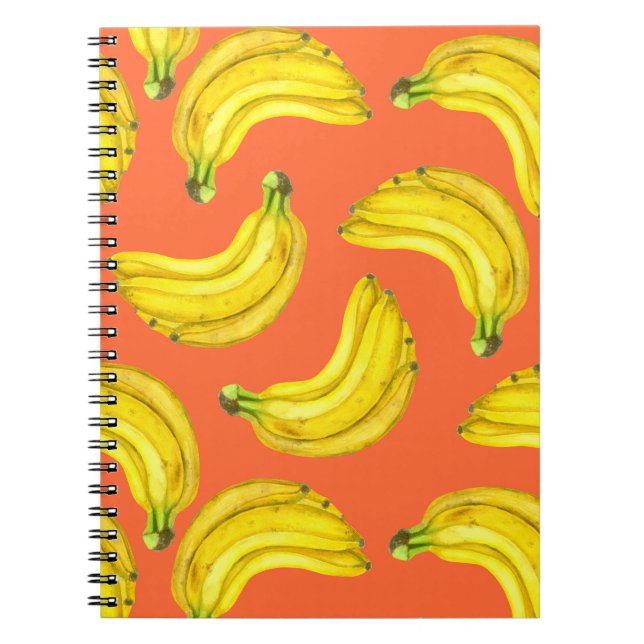 Bananen-Aquarell Notizblock (Vorderseite)