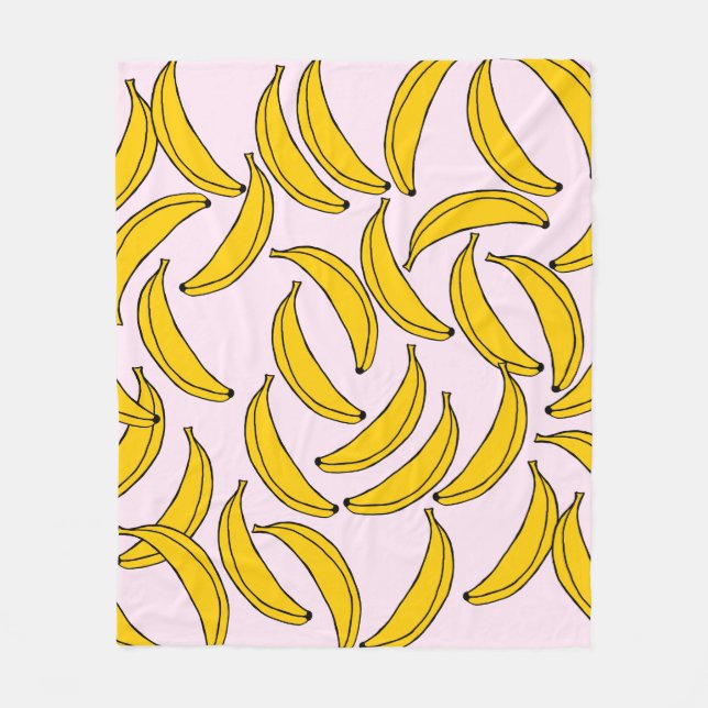 Bananen-Blanken Fleecedecke (Vorderseite)