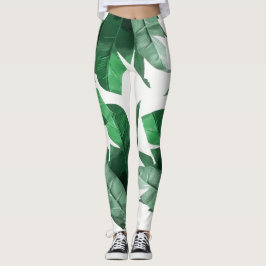 Bananen-Blatt-Druck-Leggings Leggings