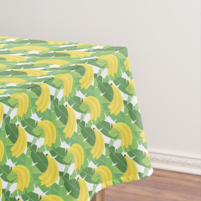 Bananen-Blätter und Frucht-Muster Tischdecke (Beispiel)