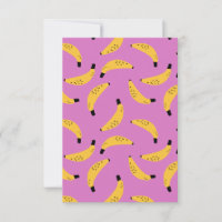 Bananen flatter Dankeschön Karte