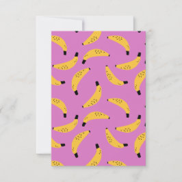 Bananen flatter Dankeschön Karte