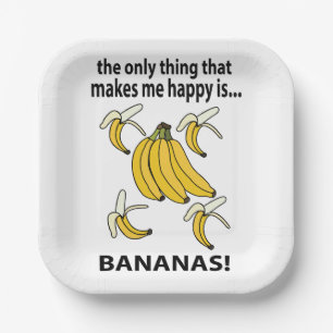 Bananen Frucht Lustige Bananen Party Pappteller