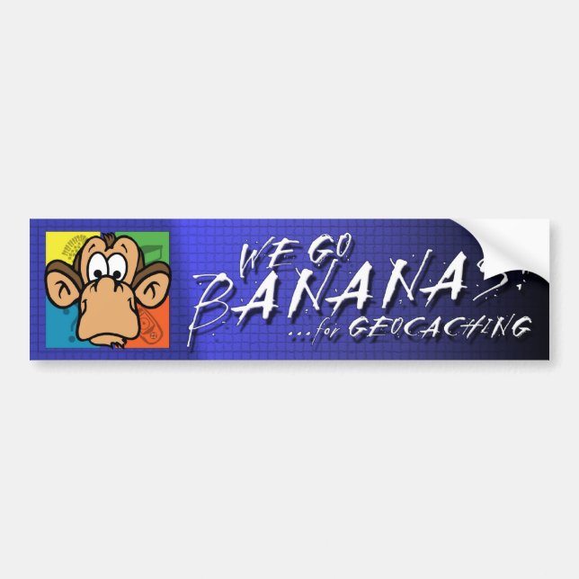 Bananen für Geocaching Autoaufkleber (Vorne)
