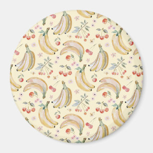 Bananen für Kirschen Magnet