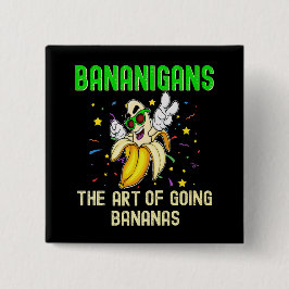 Bananen gehen Bananen, Coole Obstsonnenbrille Button