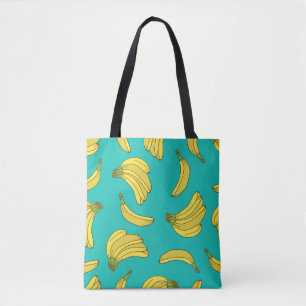 Bananen handgezeichnetes nahtloses Muster. Skizzen Tasche