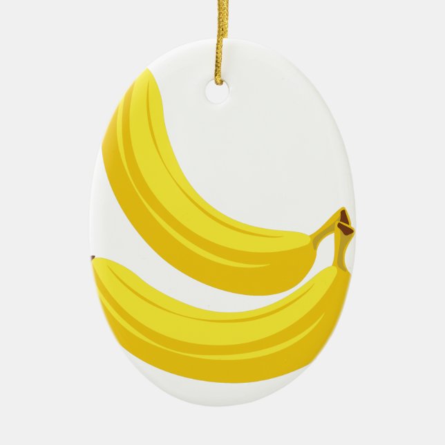 Bananen Keramik Ornament (Vorne)