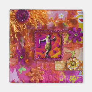 Bananen-Kleiderdame Magnet