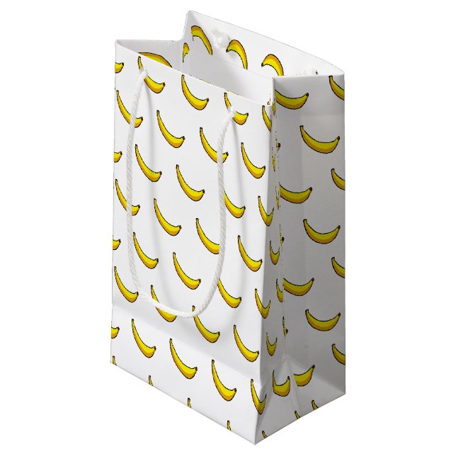 Bananen Kleine Geschenktüte (Vorderseite Schrägansicht)