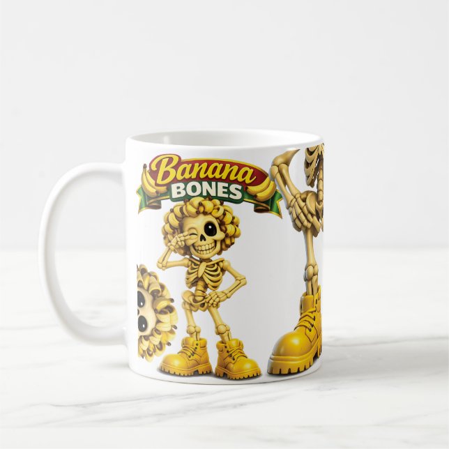Bananen Knochen Kaffeetasse (Links)