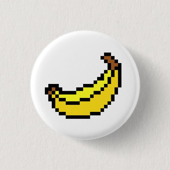 Bananen-Knopf Button (Vorderseite)
