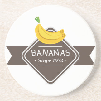 BANANEN Logo-Untersetzer Getränkeuntersetzer