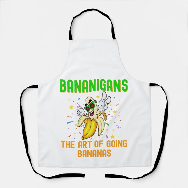 Bananen, lustige Go-Bananen Schürze (Vorderseite)