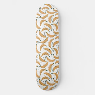 Bananen-Muster Gelbe Früchte Trendy Künstlerisch L Skateboard