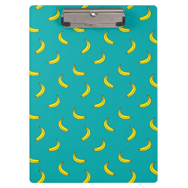 Bananen-Muster-Klemmbrett Klemmbrett (Vorderseite)