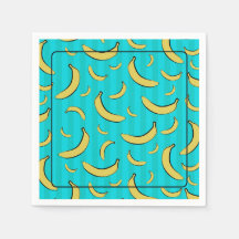 Bananen-Muster-Papier-Tischserviette