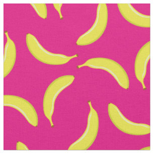 Bananen Niedlich Obst Sonne Alberne Küche Rosa Stoff