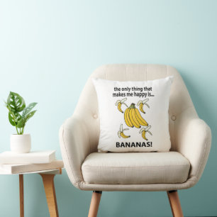 Bananen Obst Funny Bananas Kissen