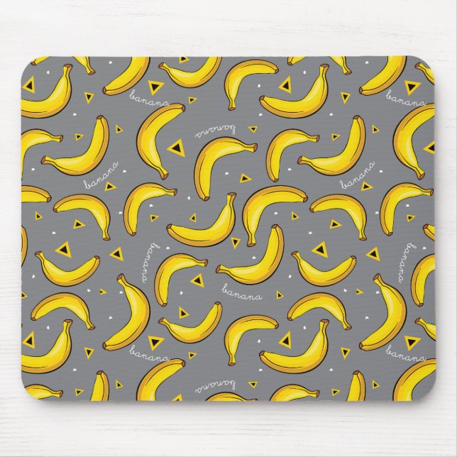 Bananen-Pop-Kunst-Druck Mousepad (Vorne)