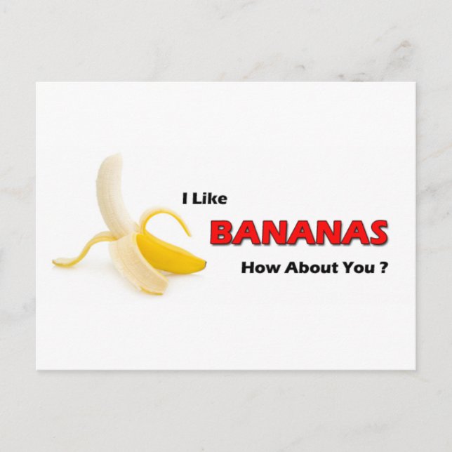 Bananen Postkarte (Vorderseite)