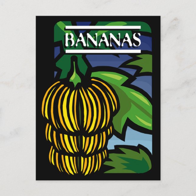 Bananen Postkarte (Vorderseite)