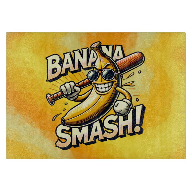 Bananen-Power-Up Schneidebrett (Vorderseite)