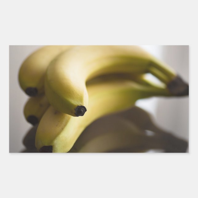 Bananen Rechteckiger Aufkleber (Vorderseite)