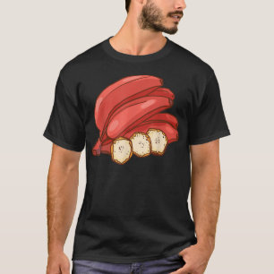 Bananen Rotes Obst Lebensmittel Vegan Vegetarier T-Shirt