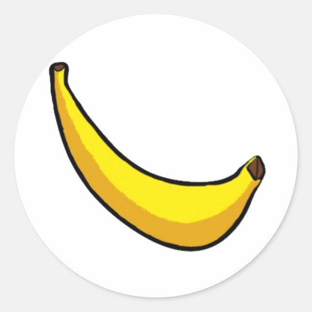 Bananen Runder Aufkleber (Vorderseite)