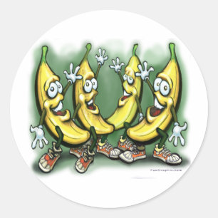 Bananen Runder Aufkleber