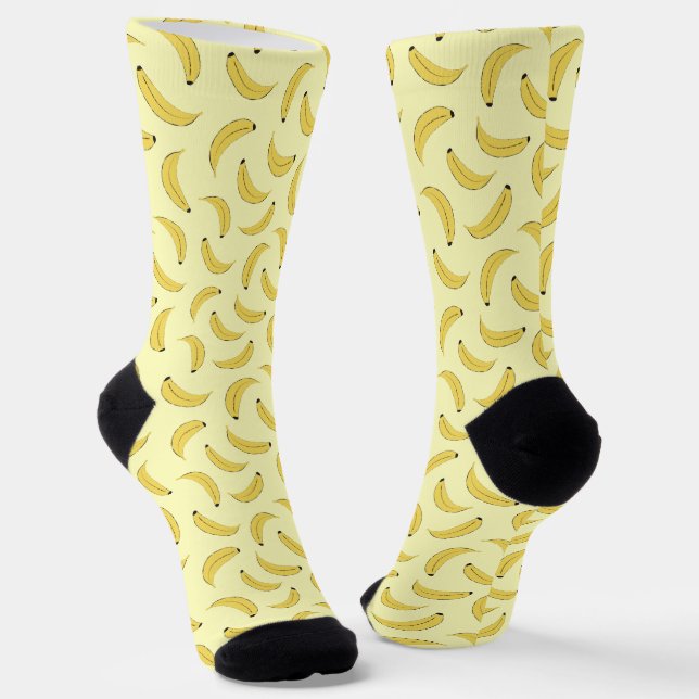 Bananen Socken (Gewinkelt)
