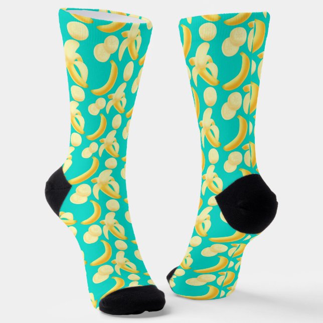Bananen Socken (Gewinkelt)