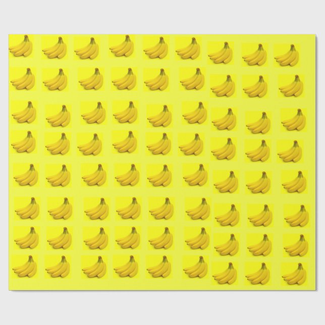 Bananen-Tapete Geschenkpapier (Flach)